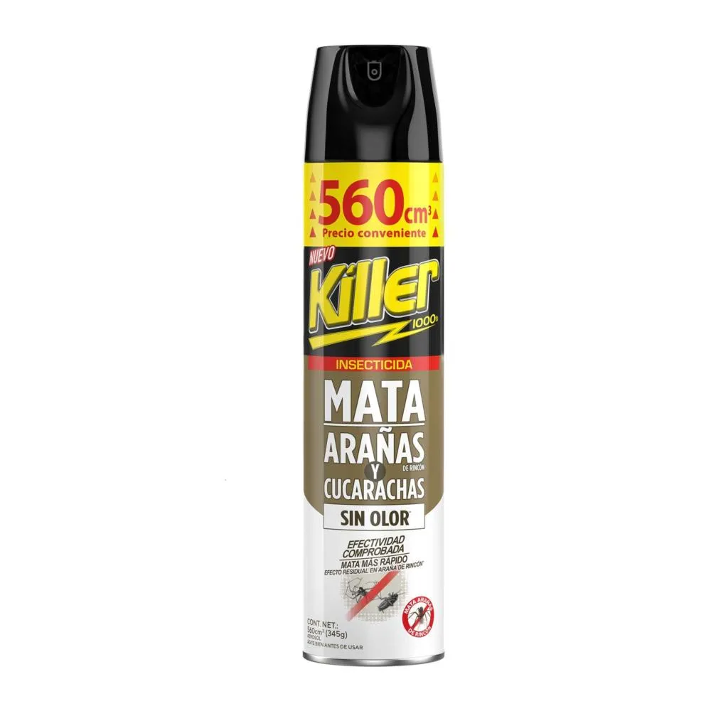 Killer Mata Arañas y Cucaracha Sin olor