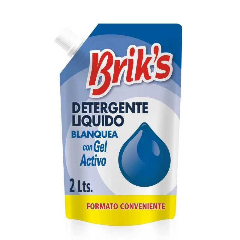 Detergente Briks azul 2 litros