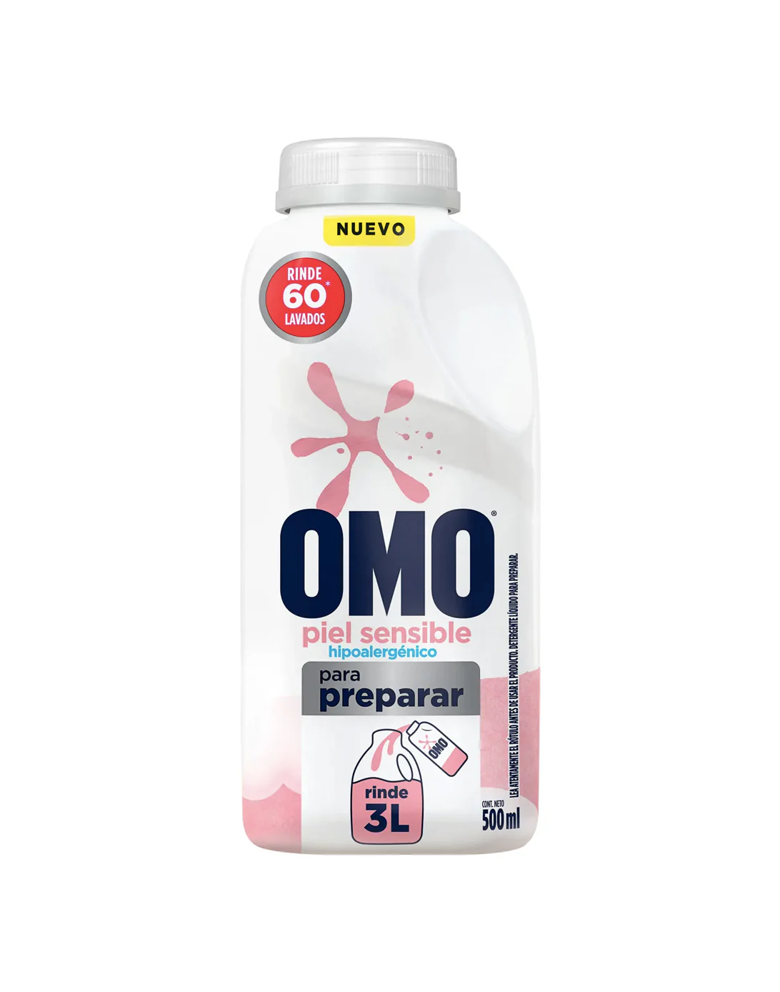 Detergente OMO piel sensible para diluir