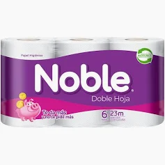 Papel HigienicoNoble 23m x 6 unidades