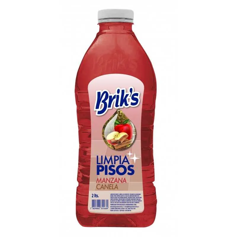 Limpia piso Briks 2 L Manzana Canela